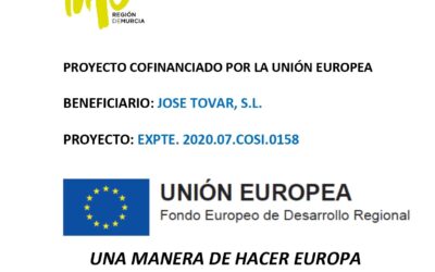 Concedida la ayuda del Fondo Europeo de Desarrollo Regional